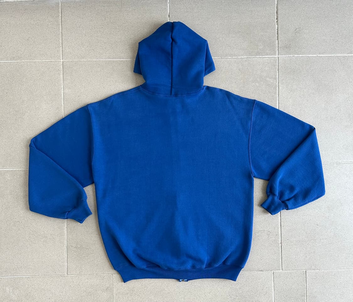 90s 빈티지 러셀 후드집업 블루 XL USA 상품이미지2