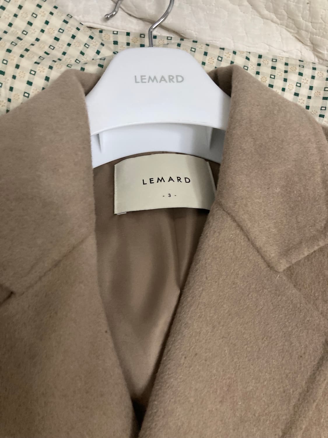 르마드 울 세미오버 코트 카멜 3사이드팔아요 상품이미지2