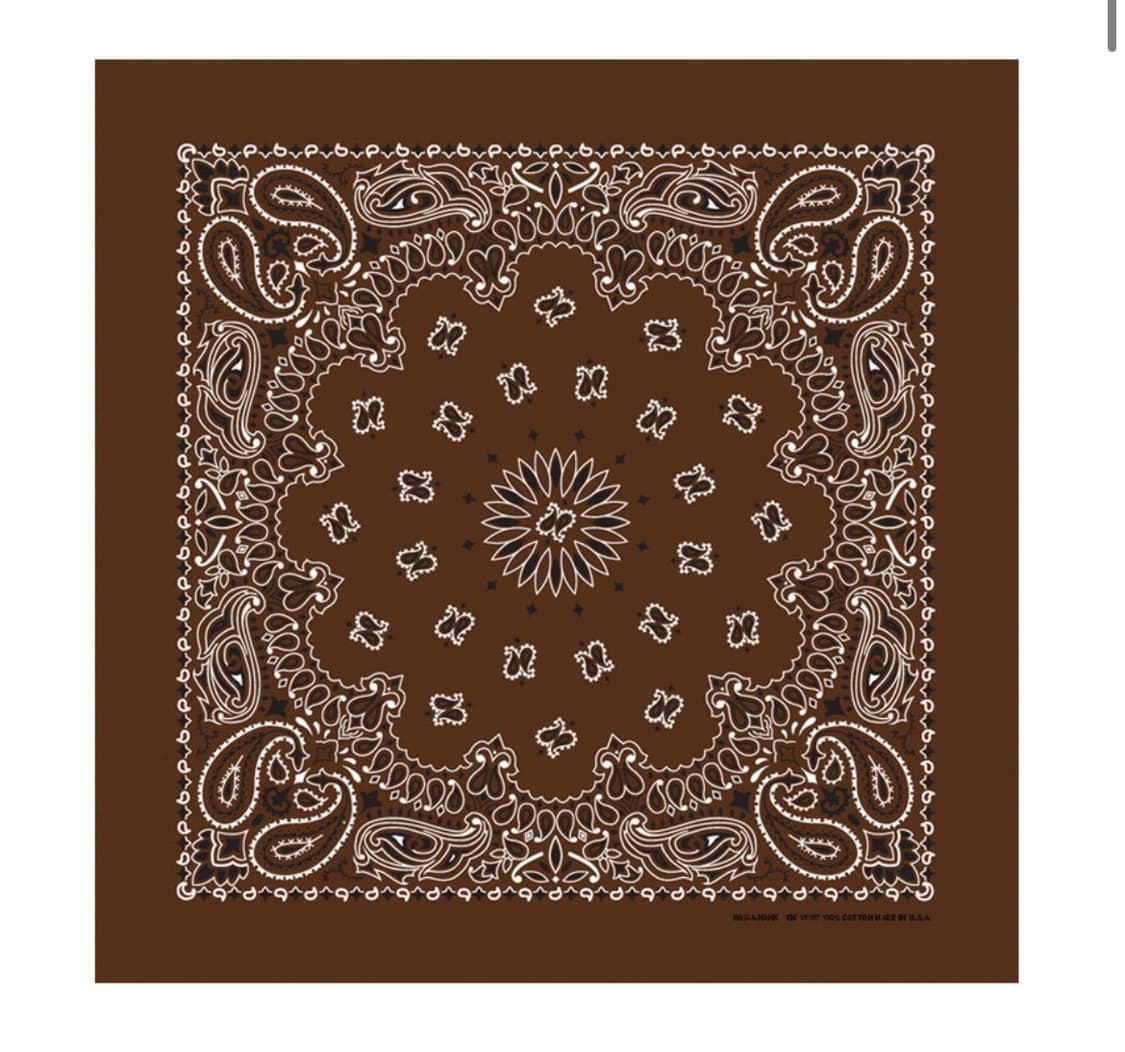 클래식 페이슬리 반다나/스카프(코코아) 상품이미지1
