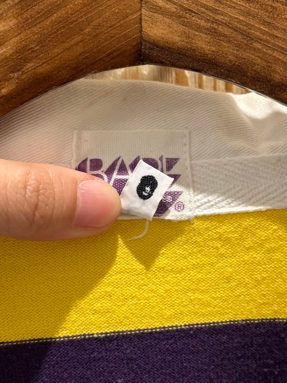 베이프 스트라이프 긴팔 럭비 셔츠 상품이미지10