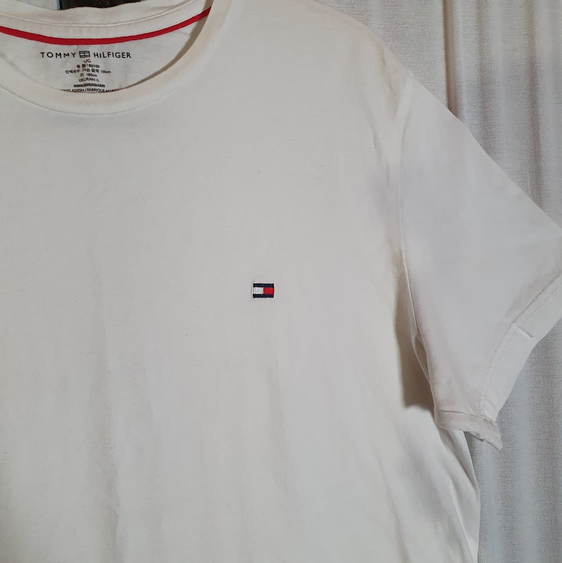타미힐피거 흰색 반팔티 105사이즈 2508645 상품이미지2