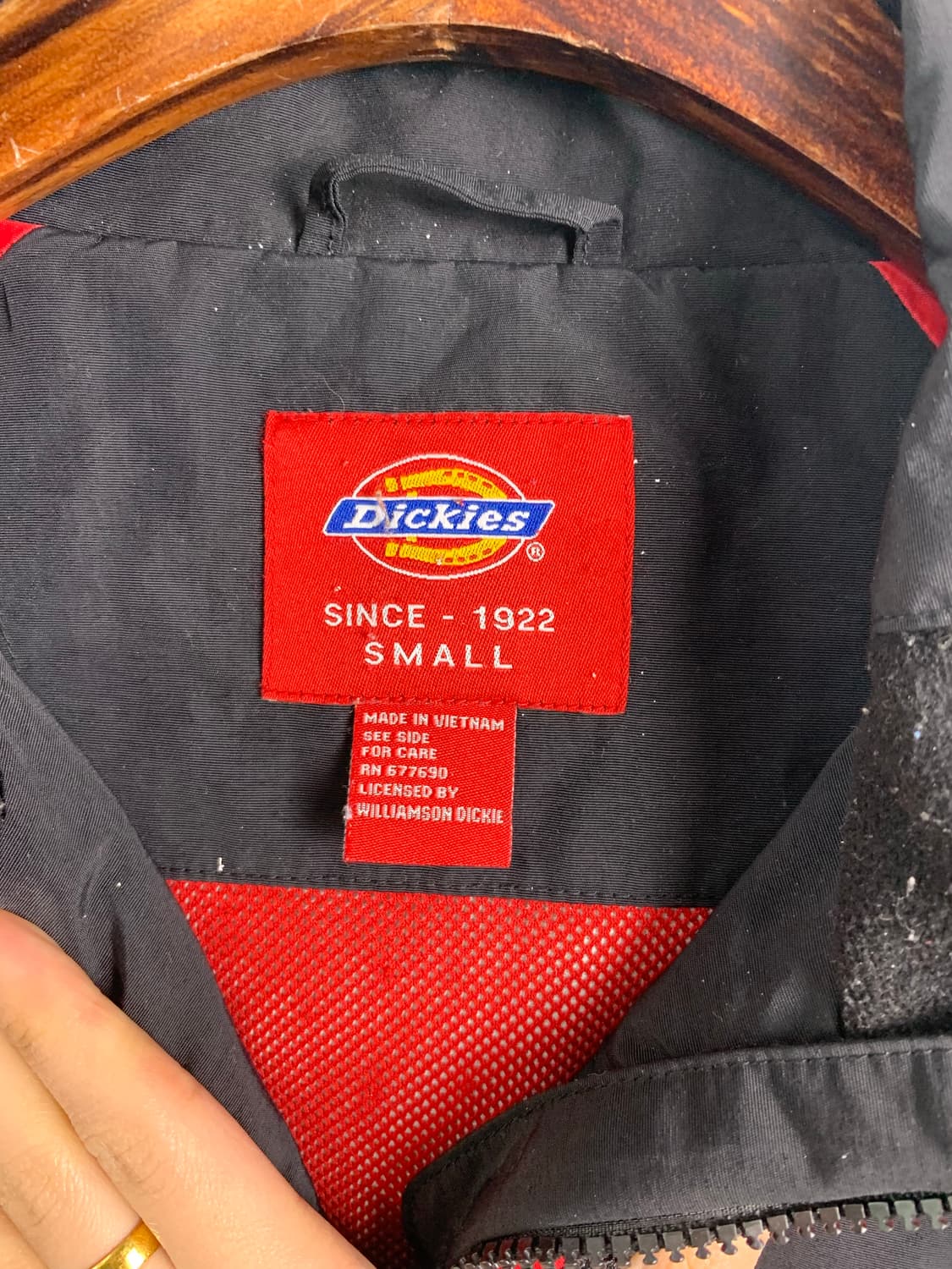 디키즈 화이트 자수로고 블랙 바람막이 자켓 상품이미지6