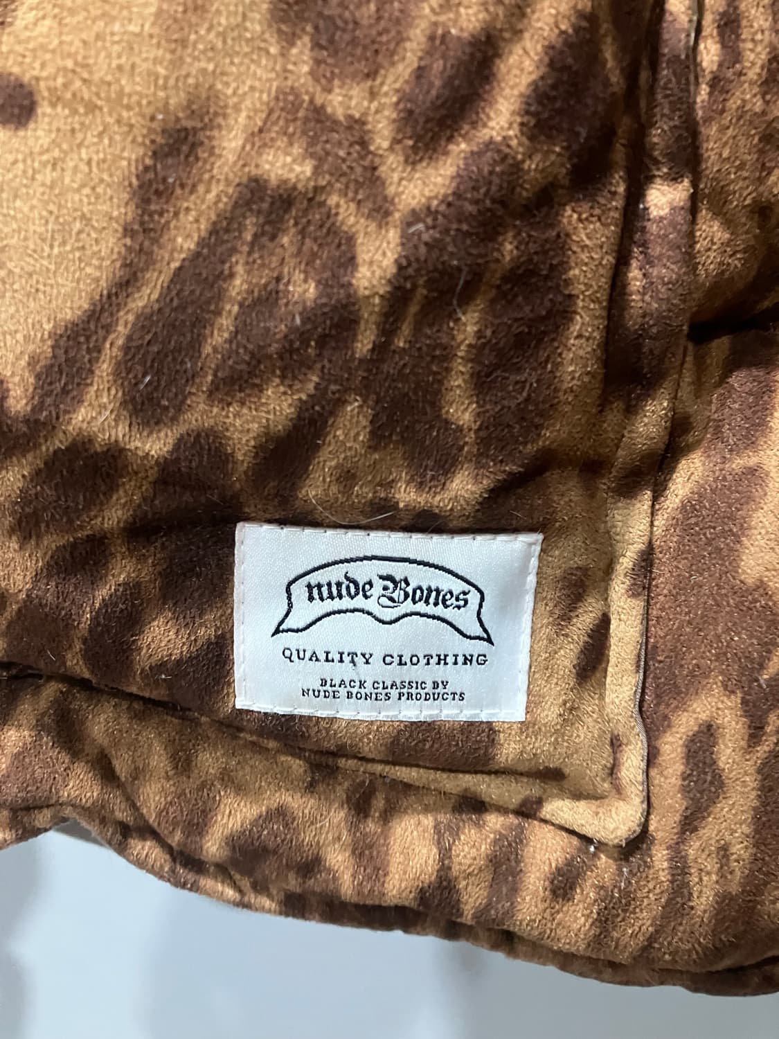 누드본즈 레오파드 패딩 상품이미지2