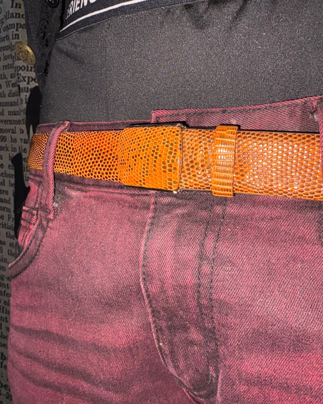 LINGLIZARD mizo brown belt 상품이미지7