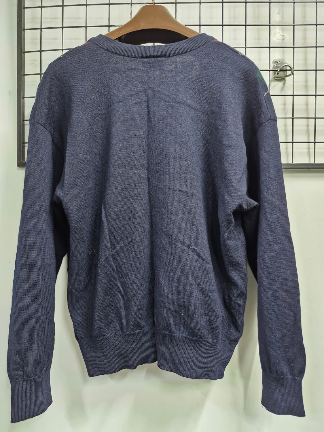 105XL 라코스테 패턴 울 니트 가디건 상품이미지6