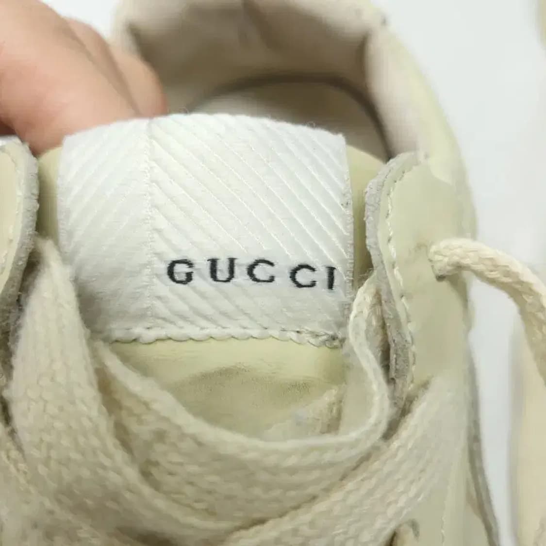 구찌 라이톤 스니커즈 아이보리 6 정품 상품이미지10