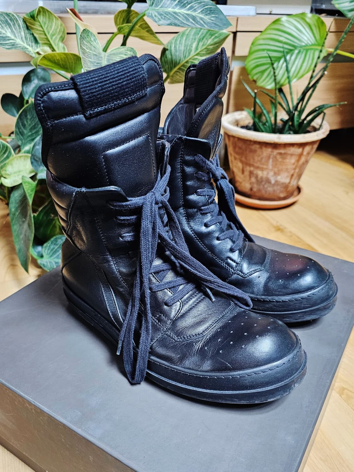 릭 오웬스 지오바스켓 올블랙 39 상품이미지1