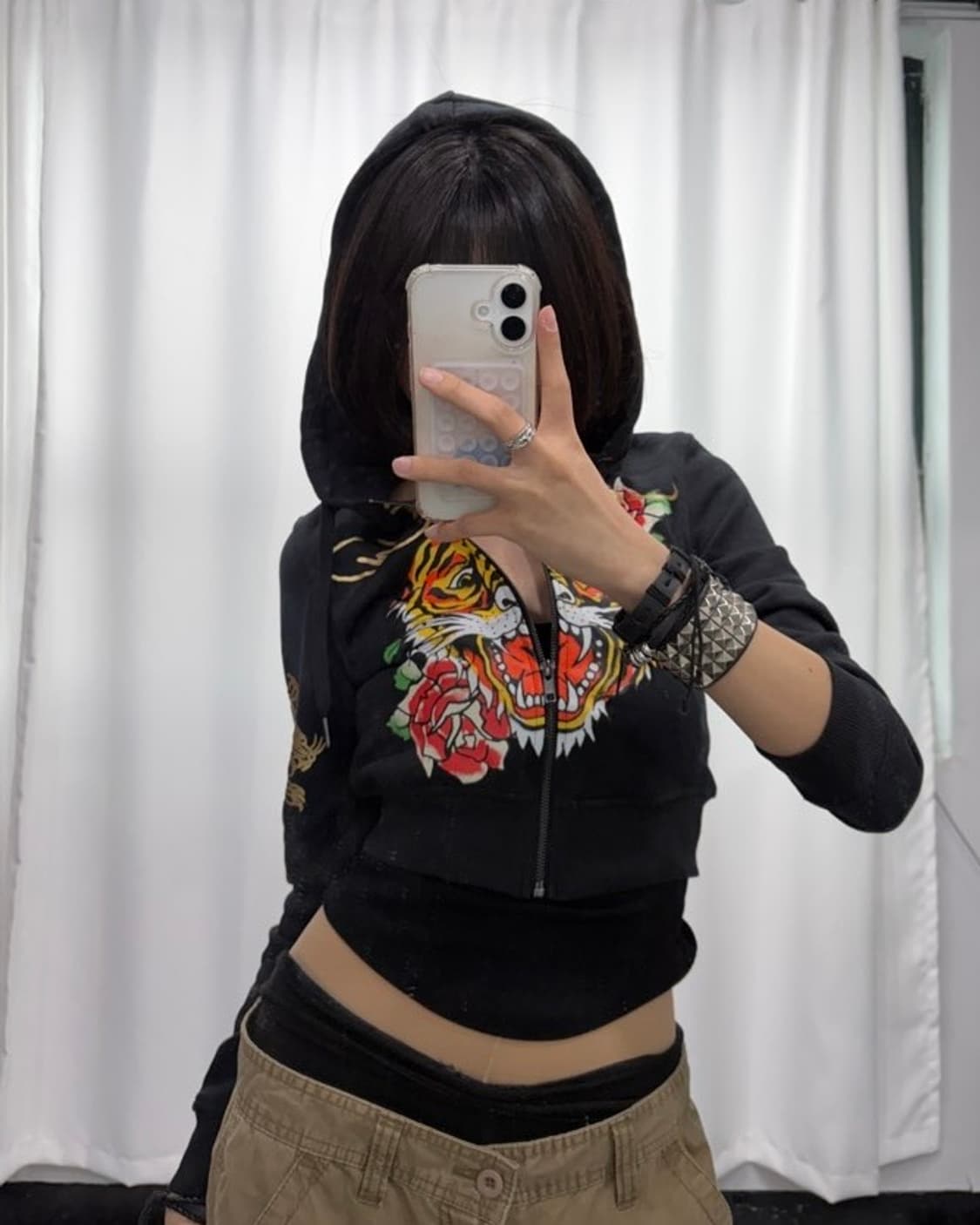 🎸Ed Hardy 블랙 프린팅 후디🎸 상품이미지3