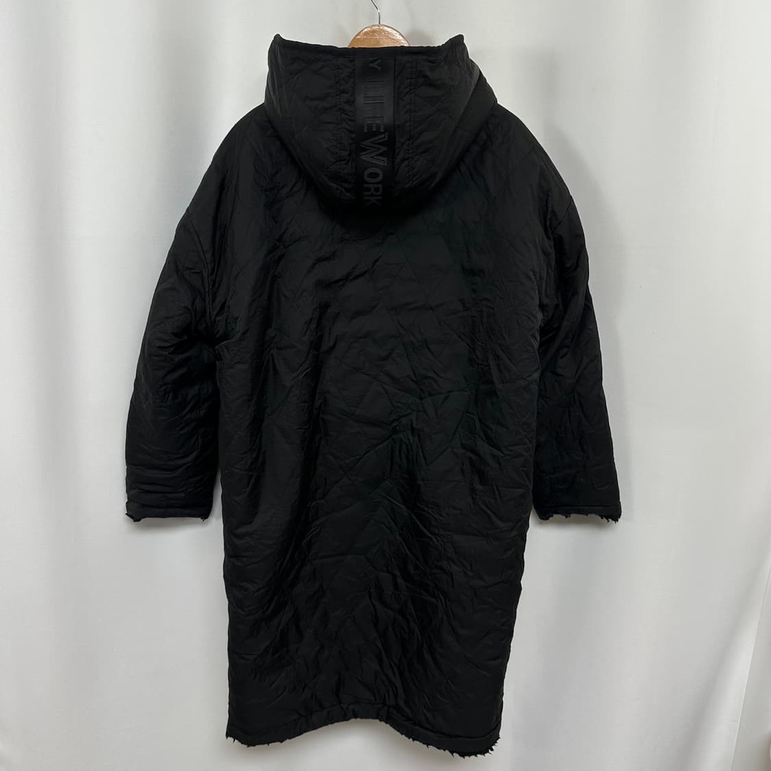  라이프워크 남성 양면 후드롱패딩 점퍼 검정 FREE 상품이미지6