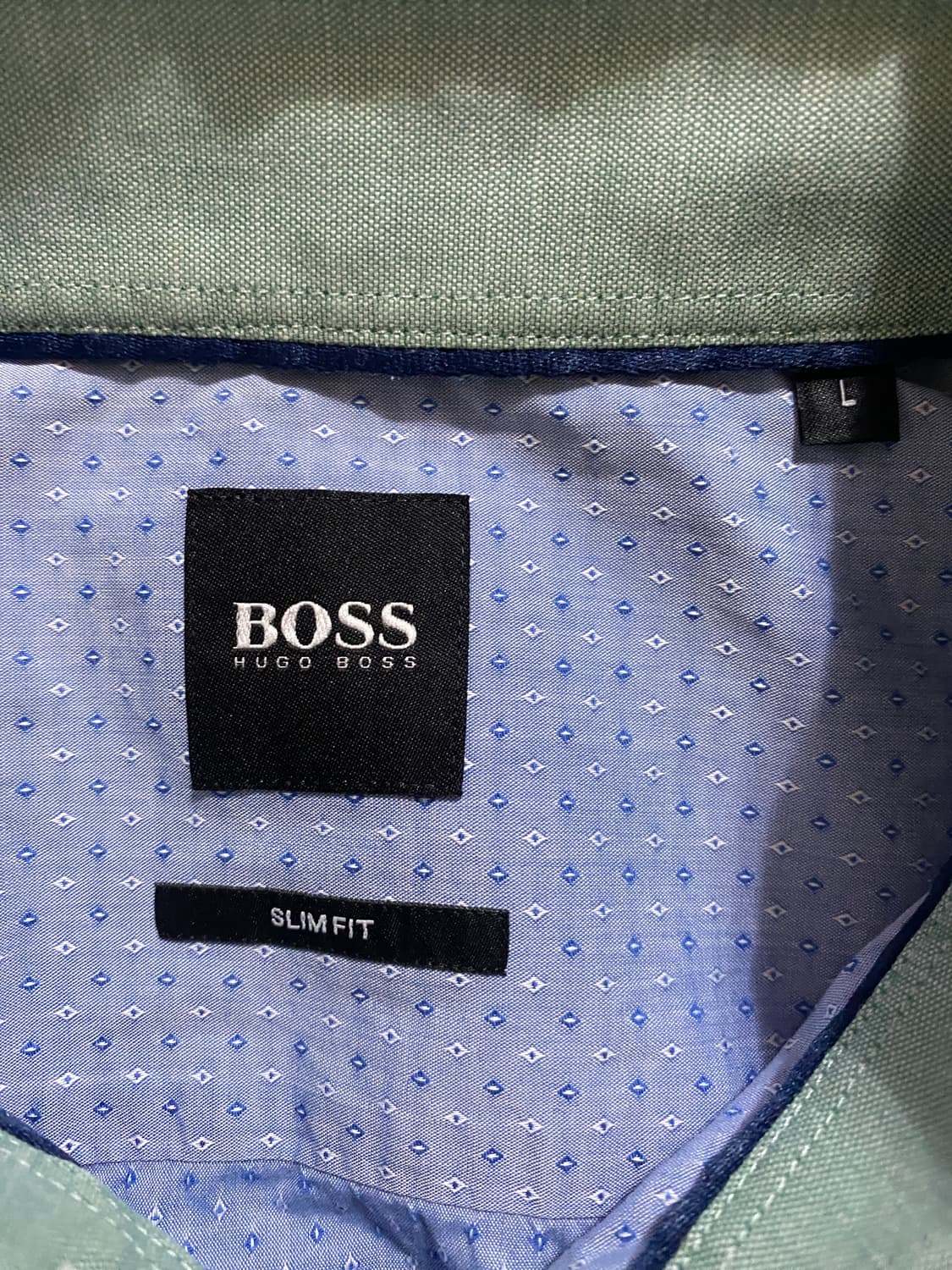 BOSS 휴고보스 스카이블루 반팔 셔츠 L (100) 상품이미지2