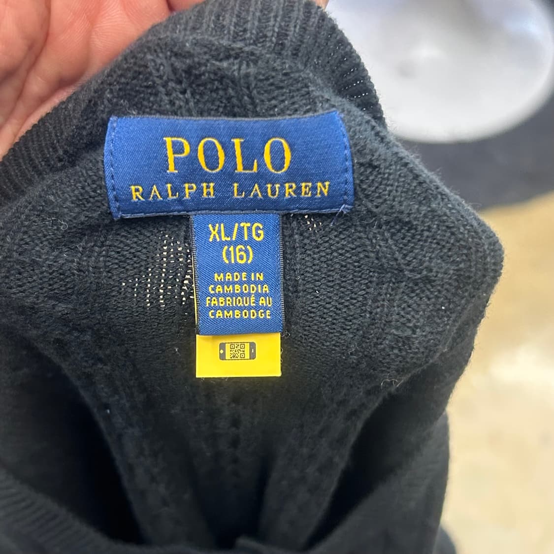XL 폴로랄프로렌 블랙 니트 가디건 상품이미지4
