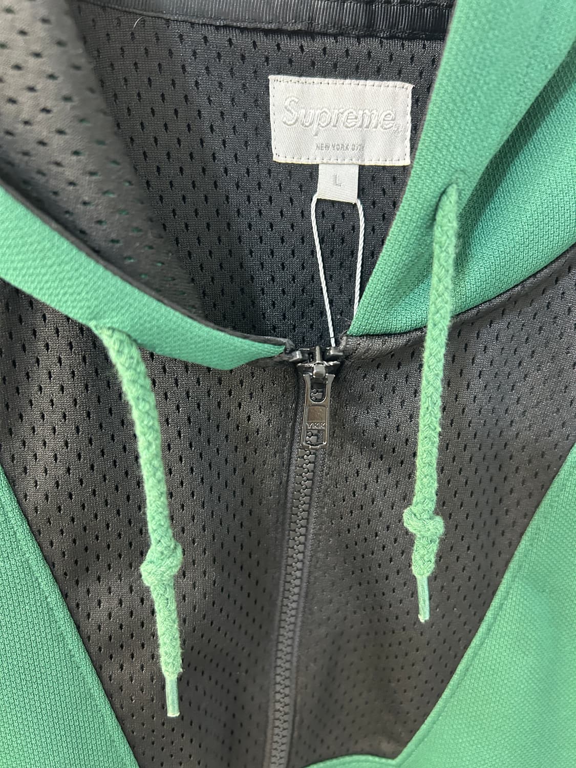 Supreme 스크립트 로고 하프 집업 후디 상품이미지3