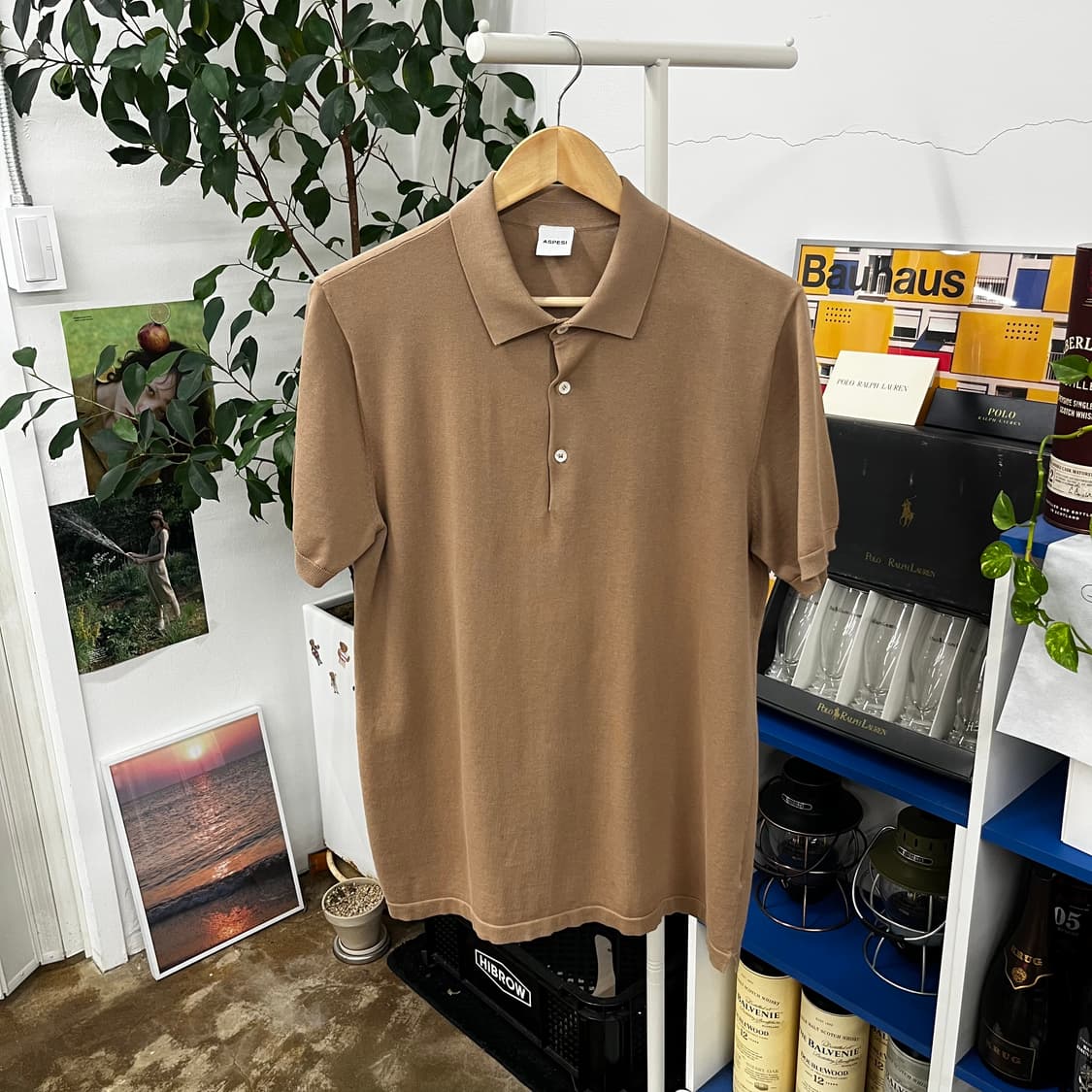 아스페시 코튼 칼라 반팔 니트 52 상품이미지1