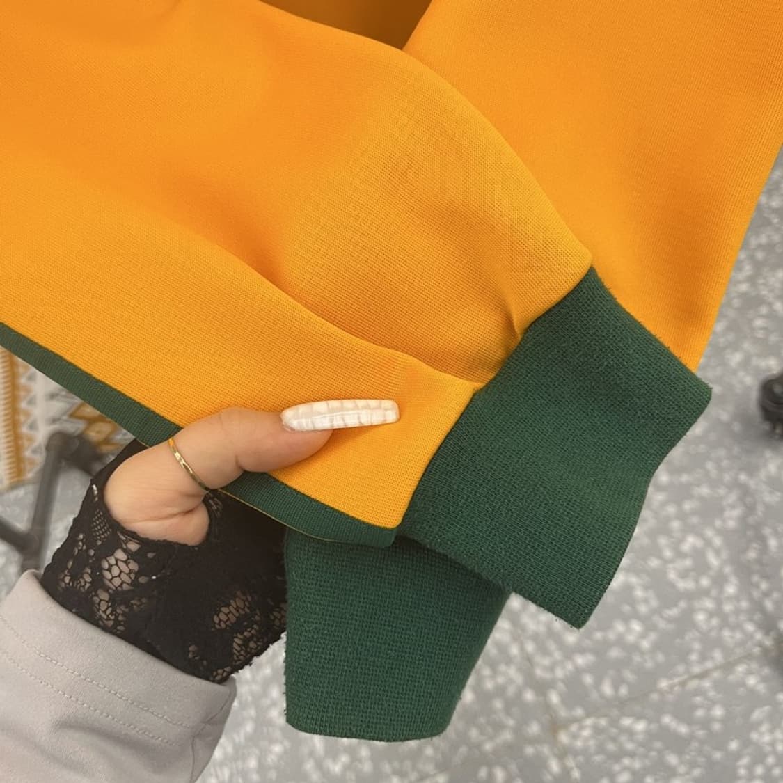 아디다스 흑탭 오스트리아 레트로 그린오렌지 져지 집업 105 C10935 상품이미지8