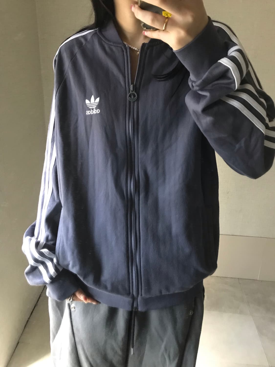아디다스 그레이 트랙탑 상품이미지3
