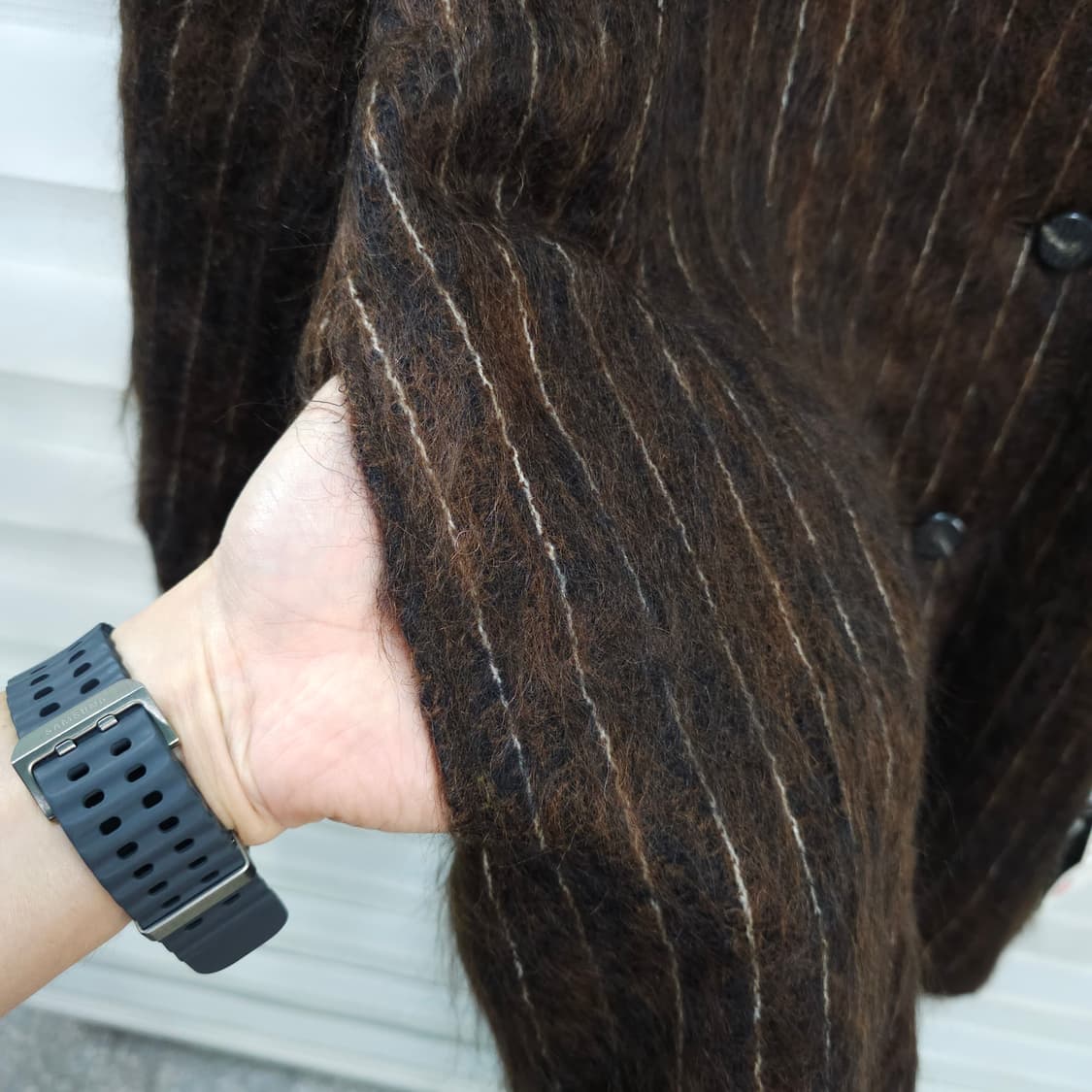 미사용품 JAPAN 빈티지 모헤어 코트- 우먼프리 상품이미지6