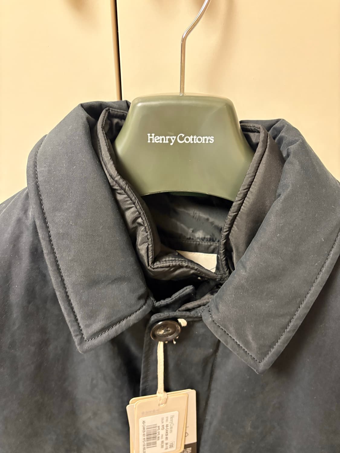 25fw 핸리코튼 파일럿코트 100 다크네이비 상품이미지4