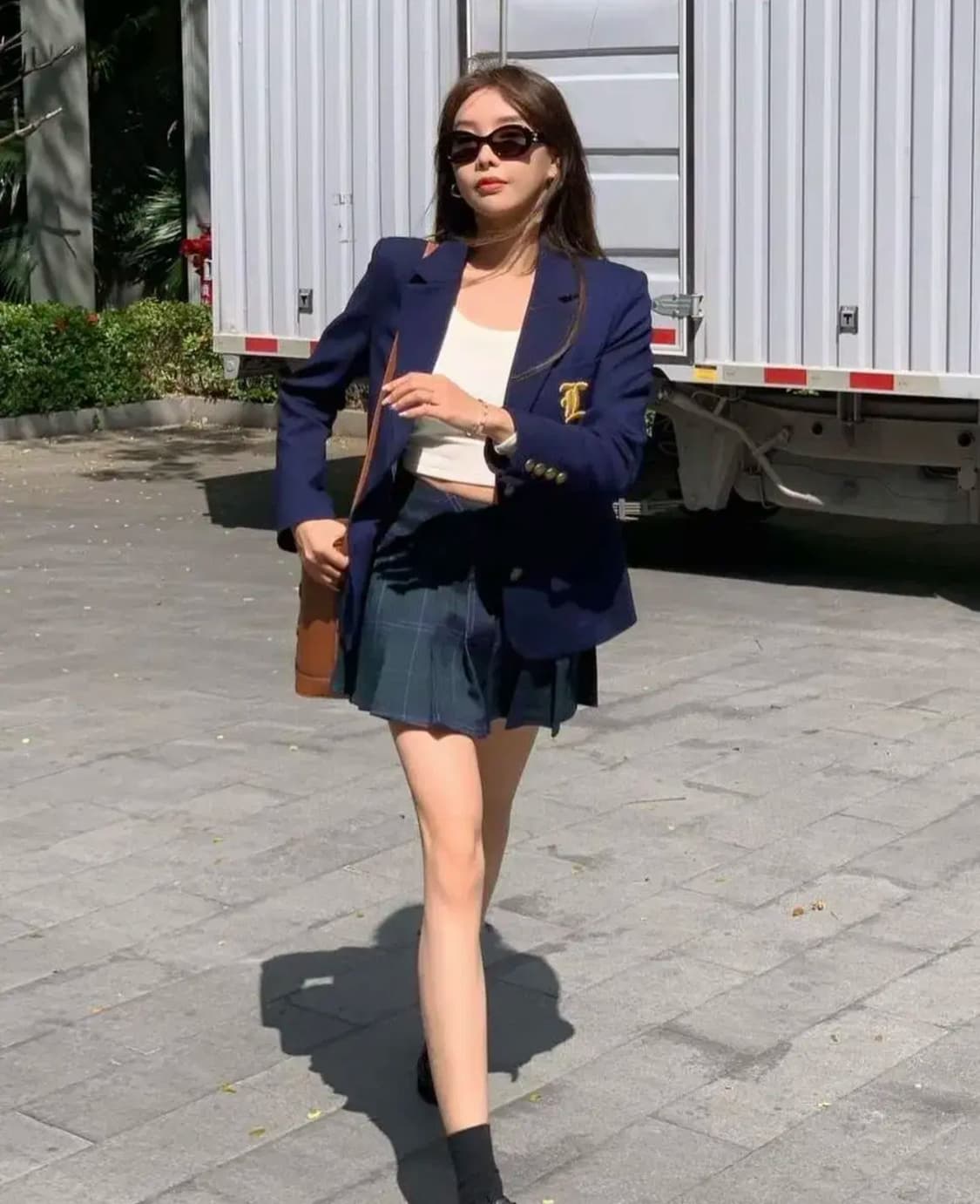네이비 골드 와펜 울 자켓 상품이미지1