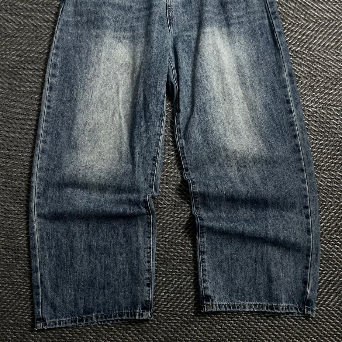 빈티지 미니멀 와이드핏 워싱 데님 팬츠y 4654 상품이미지3