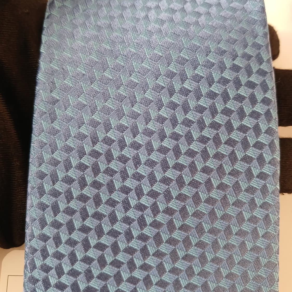 듀퐁 실크 스카이블루 자카드 로고 넥타이 8cm 새상품 A19036
 상품이미지8