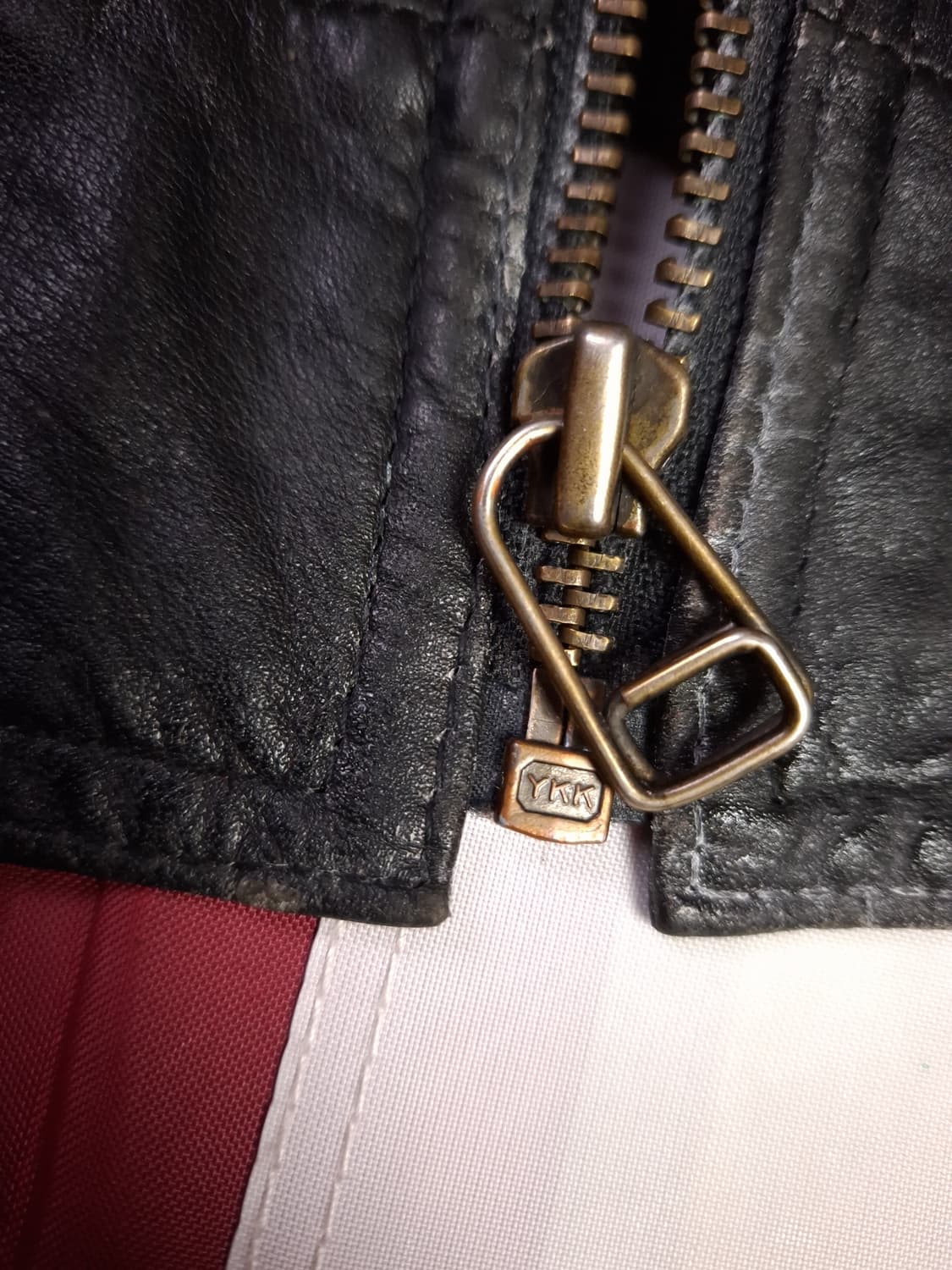 80's 국내산 일본 수출용 리얼레더 항공 자켓 상품이미지6