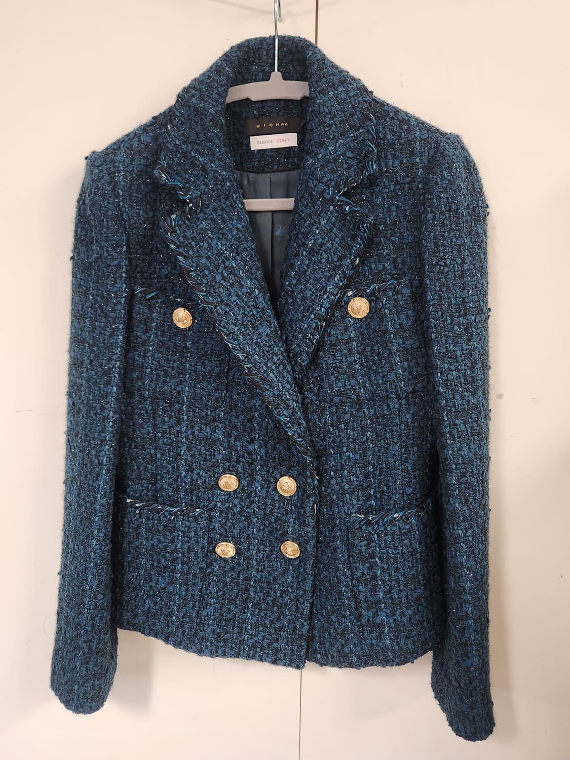 미샤 트위드 자켓  블루 44 23SS 상품이미지4