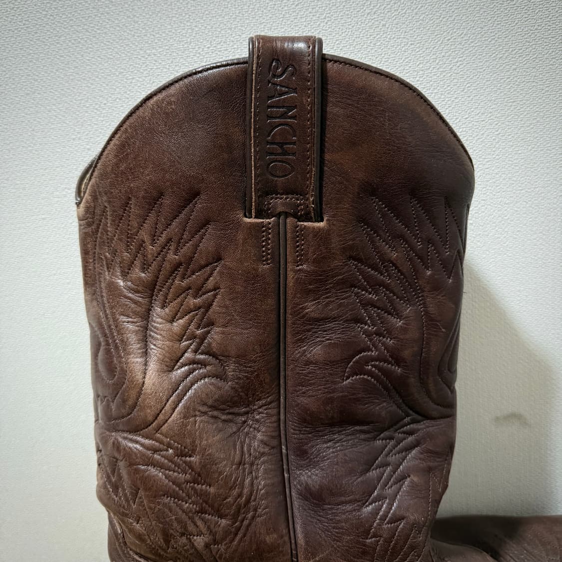 SANCHO 산쵸 빈티지 웨스턴 레더 부츠 브라운 (250 추천) 상품이미지2