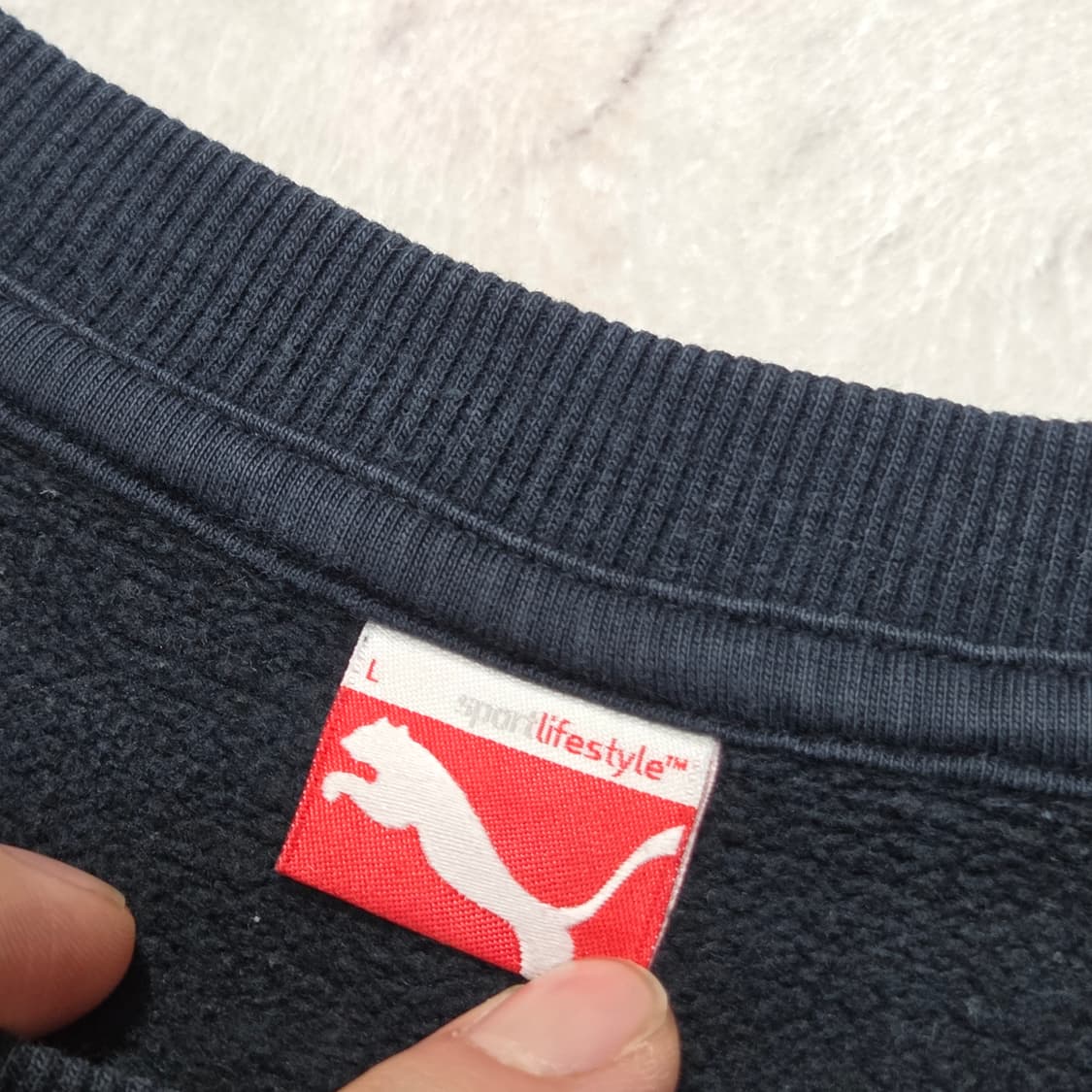 푸마 네이비 맨투맨 상품이미지7