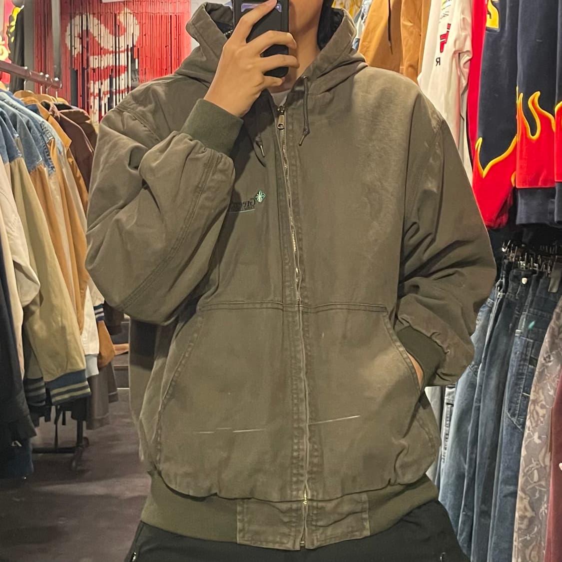 [IM] VTG 카키 후드 워크자켓 상품이미지6