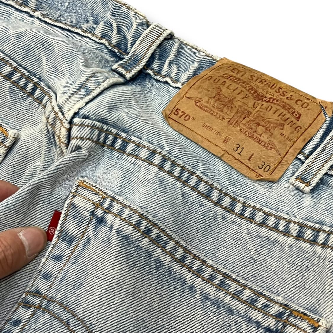  USA 리바이스 570 블랭크탭 데님팬츠 y13950 상품이미지7