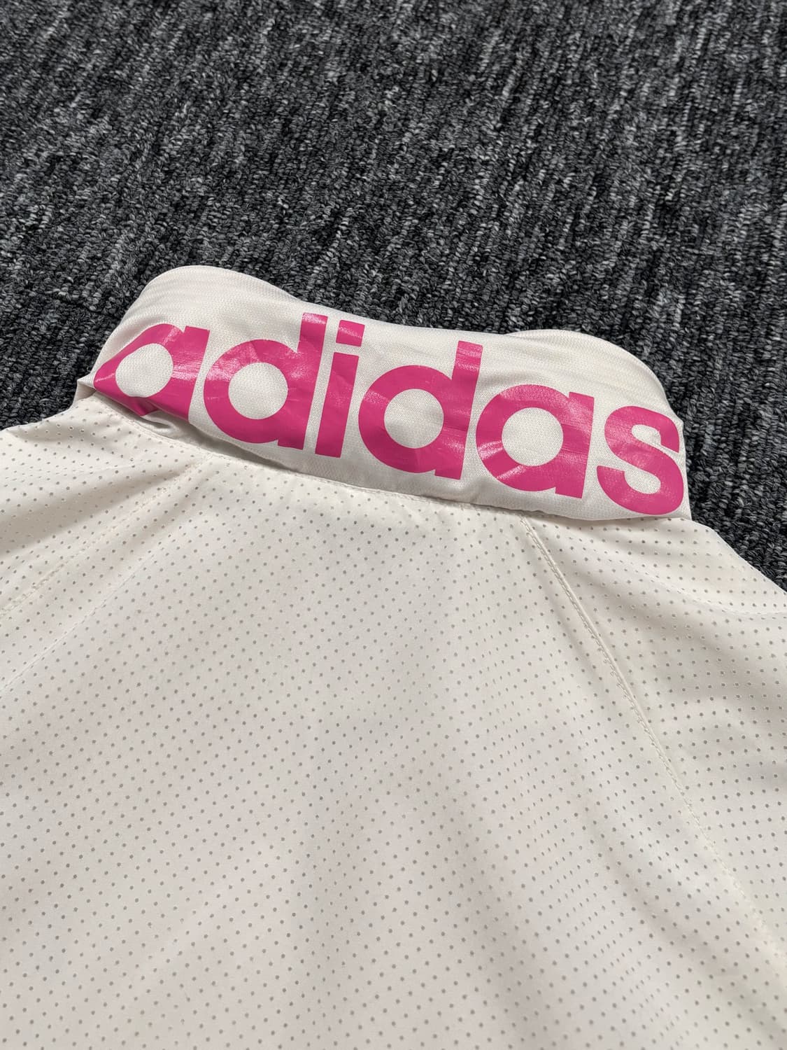 아디다스 핑크 라인 화이트 바람막이 자켓 상품이미지6