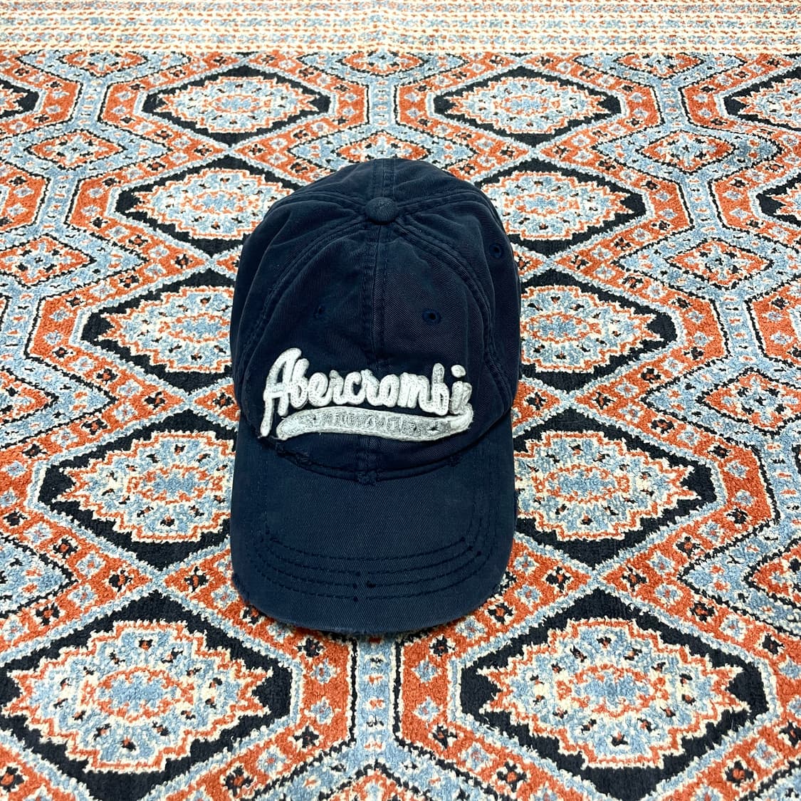 아베크롬비 스펠로고 네이비 빈티지 볼캡 L 상품이미지1