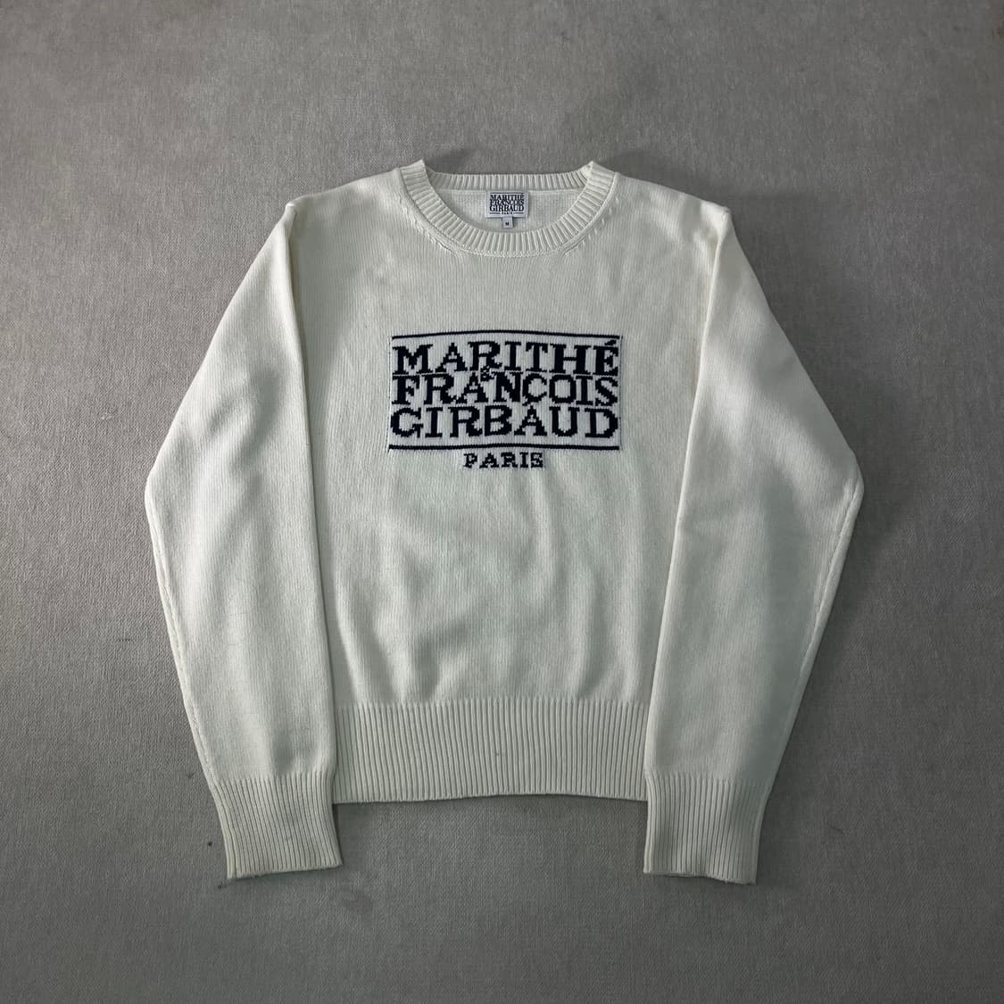 W 95 마리떼 프랑소와 저버 빅로고 울 니트 상품이미지1