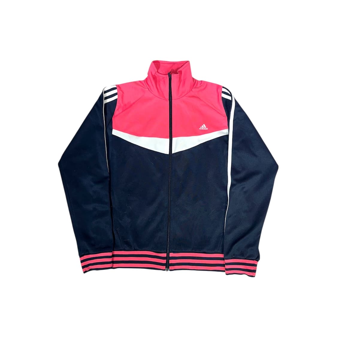 아디다스 핑크 네이비 화이트 삼선 트랙탑 져지 L 상품이미지5