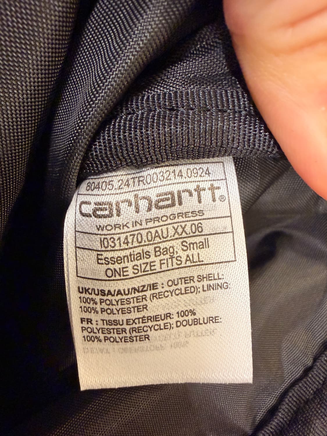 25FW 칼하트 WIP 에센셜스 백 상품이미지6