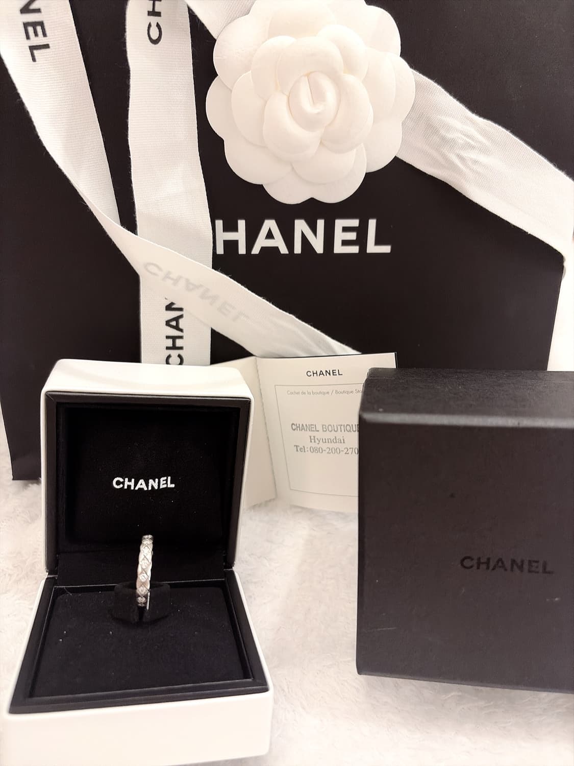 샤넬코코크러쉬반지미니 파메 화이트골드 49사이즈 상품이미지2