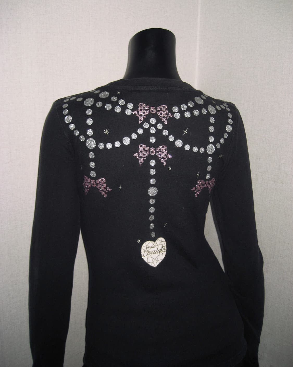 트랄라라 TRALALA 글리터 프린팅 롱슬리브 탑 히메갸루 상품이미지3