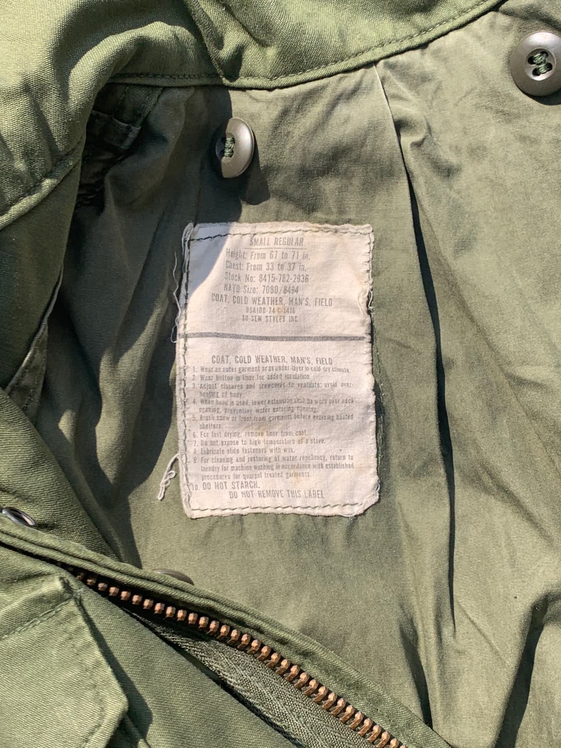 OG US m65 필드자켓 S/R 상품이미지4