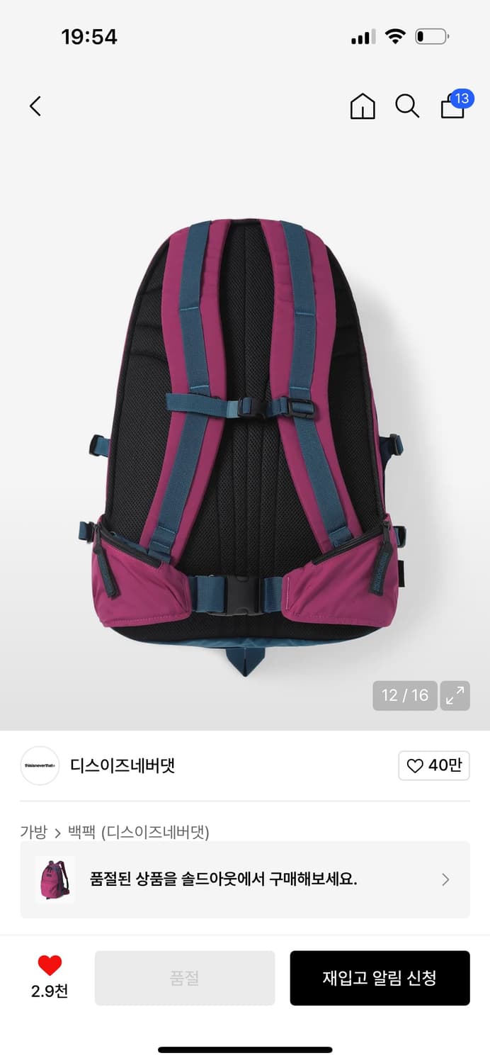 디스이즈네버댓 백팩 상품이미지2