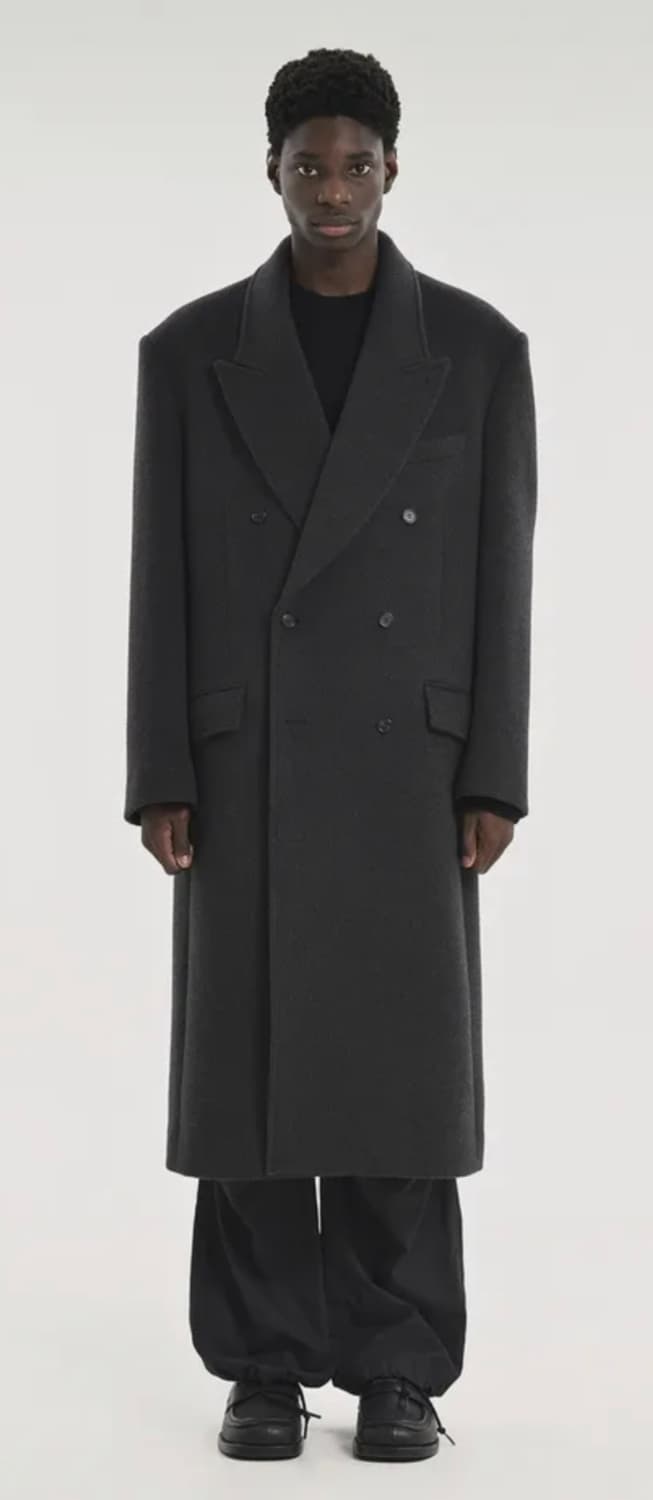 브라운야드 더블코트 차콜 4 사이즈 상품이미지1