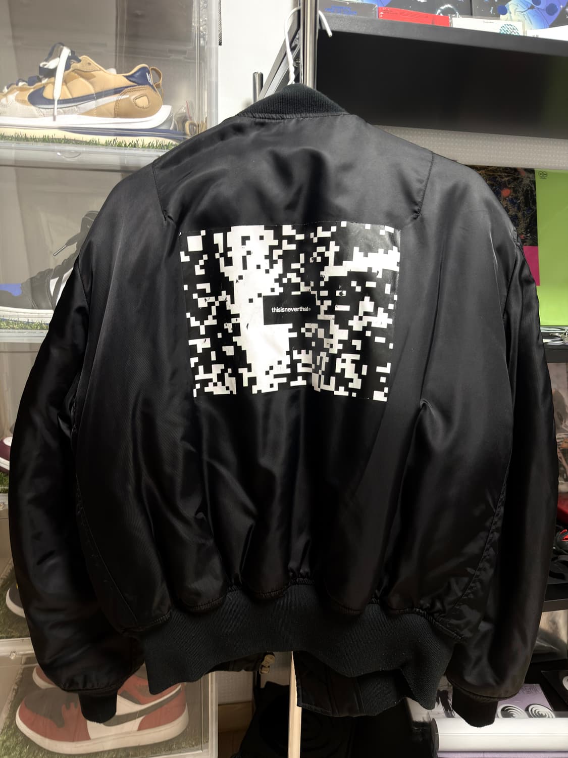 (S) 디스이즈네버댓 빈티지 항공점퍼 블랙 상품이미지2