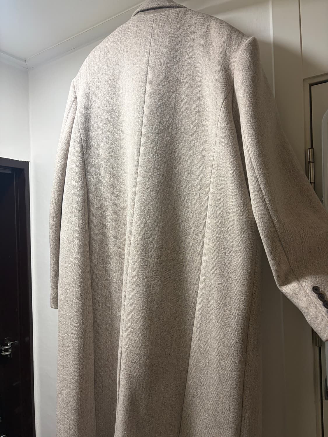 모우트 헤링본 롱코트 / 울 100 상품이미지6