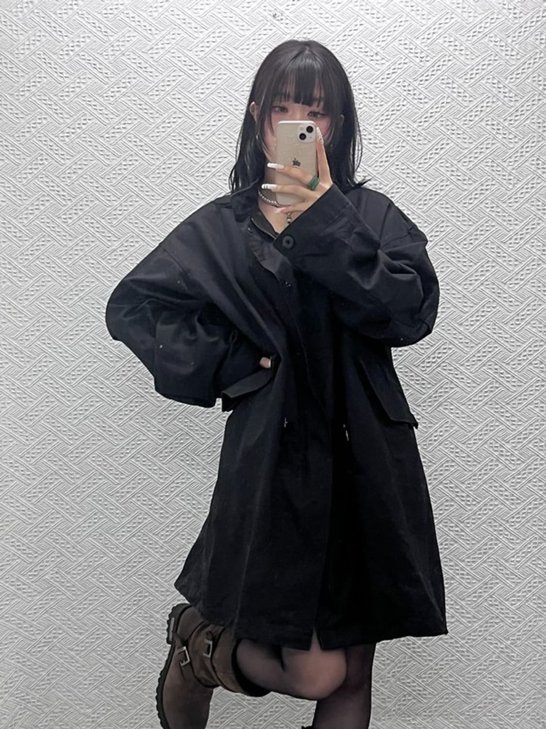 라퍼지스토어 캐주얼 피쉬테일 오버핏 롱 야상 자켓 M C10833 상품이미지1