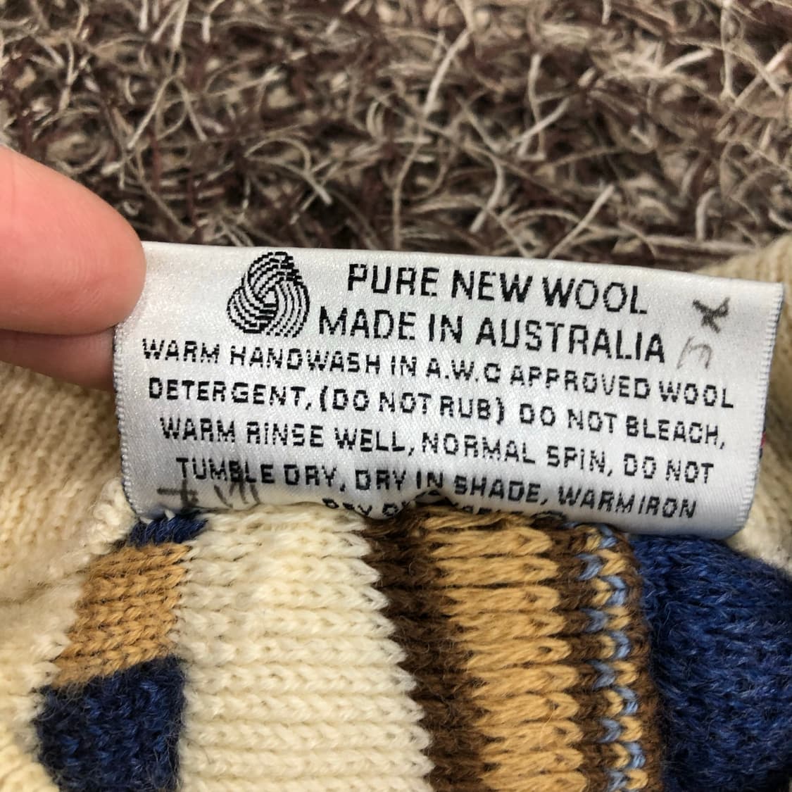 Carlo Alberto 빈티지 울 멀티컬러 패턴 니트 스웨터 상품이미지6