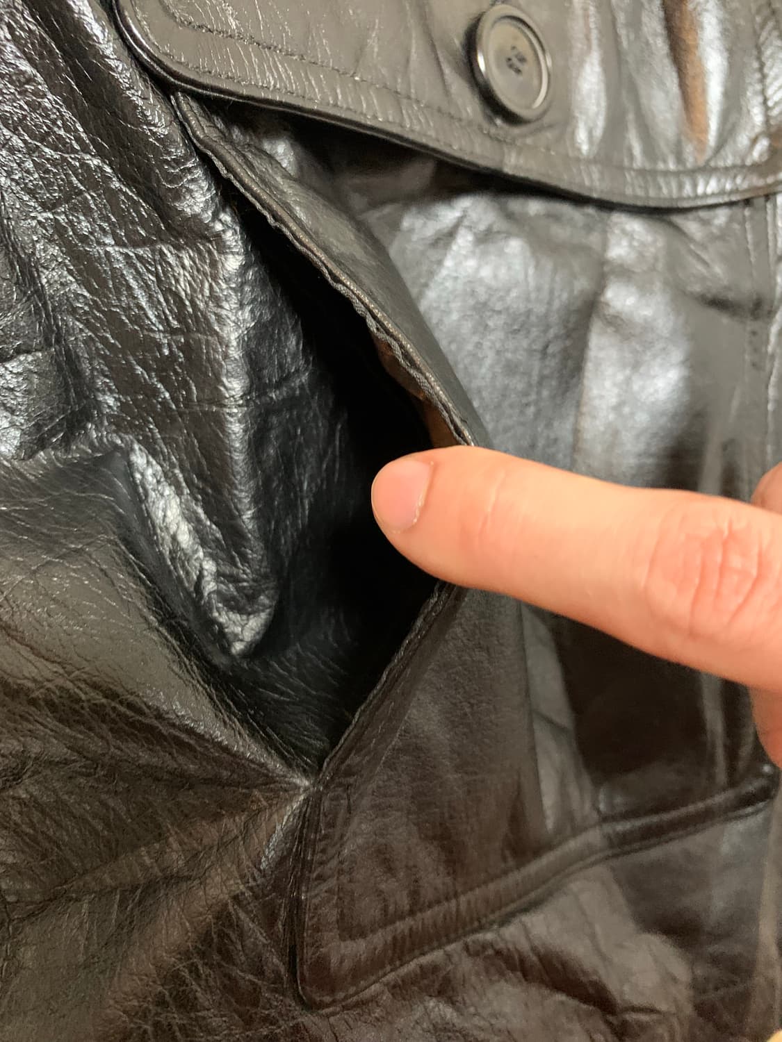 90s 카우하이드 소가죽 카코트 상품이미지6