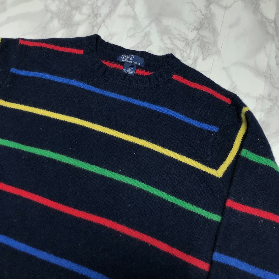 폴로 랄프로렌 니트 희귀 멀티컬러 램스울 상품이미지2