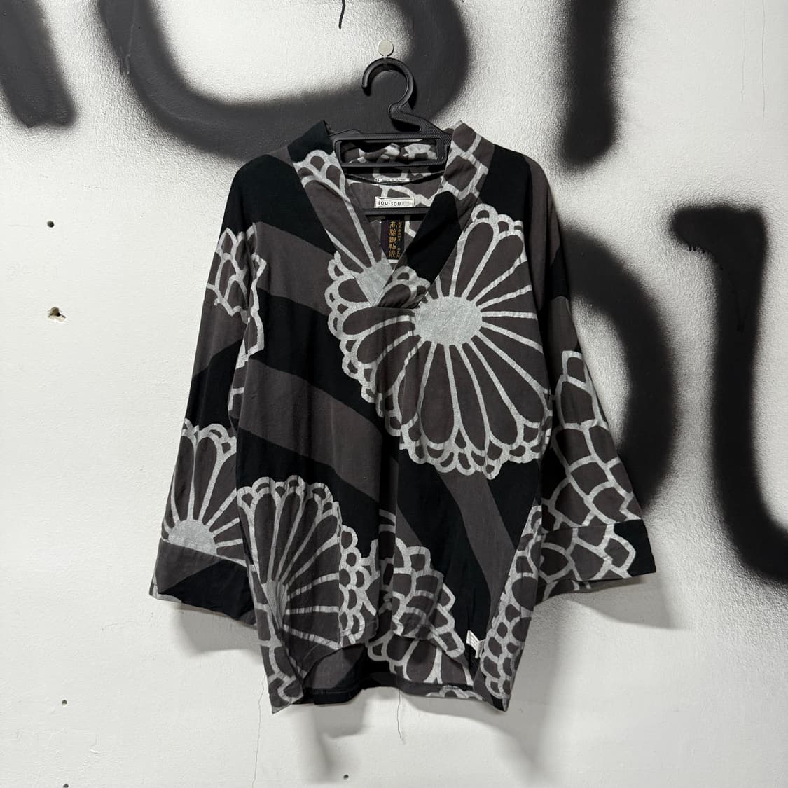 SOUSOU 빈티지 오리엔탈 치파오 무드 한텐 티셔츠 상품이미지1