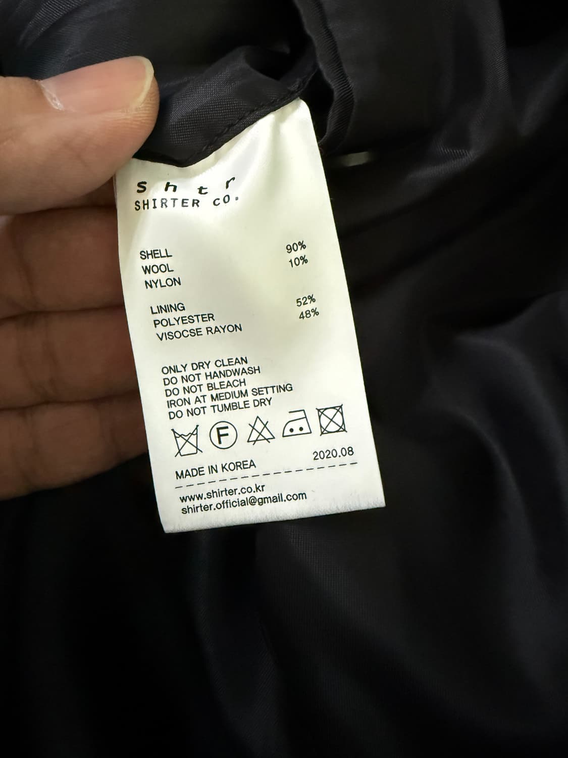 [M] 셔터 발마칸 코트 네이비 상품이미지5