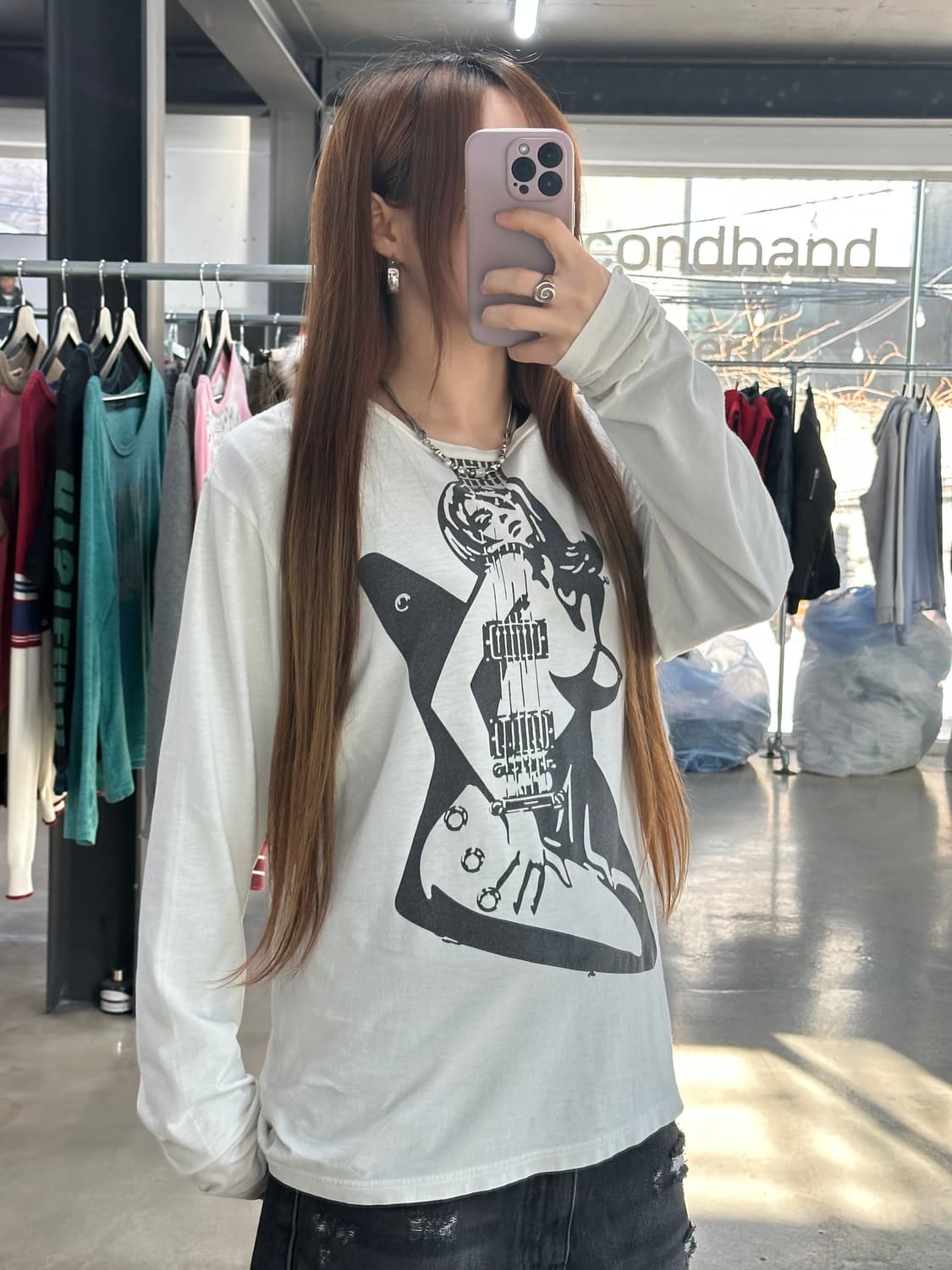 히스테릭글래머 Hysteric Rock 루즈 롱슬리브 상품이미지4