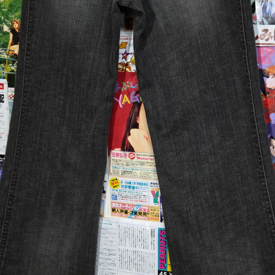 포켓 그레이 워싱 부츠컷 데님 팬츠 상품이미지3